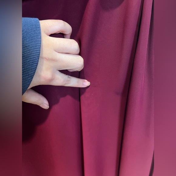 Jordan Sleeveless Purple Chiffon Gown Size 4 - Picture 9 of 12